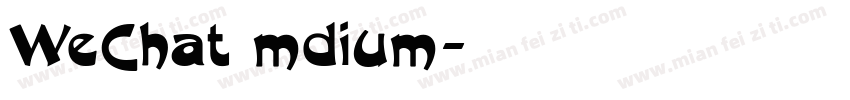 WeChat mdium字体转换
